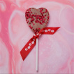 Chocolates | Upsell gifts | Valentine's Day | Milk Chocolate & Raspberry Heart Lolly