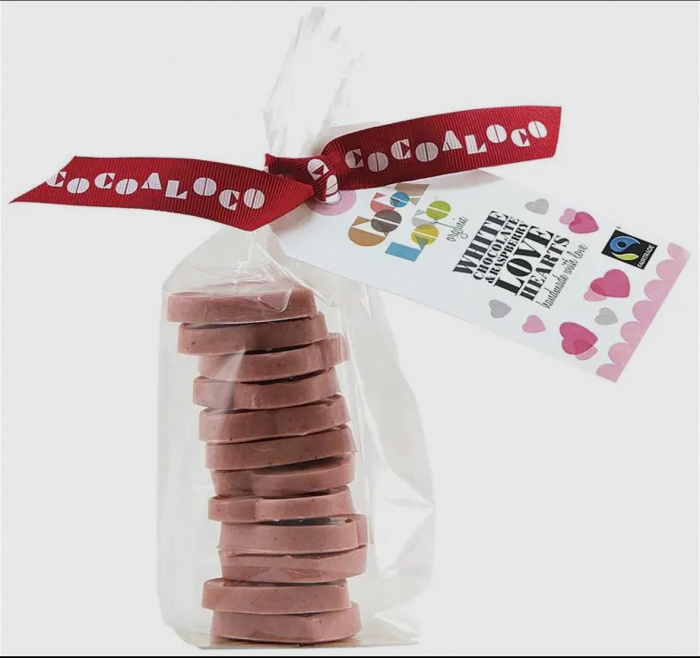Chocolates | Mother's Day | Upsell gifts | Valentine's Day | White Chocolate & Raspberry Love Hearts