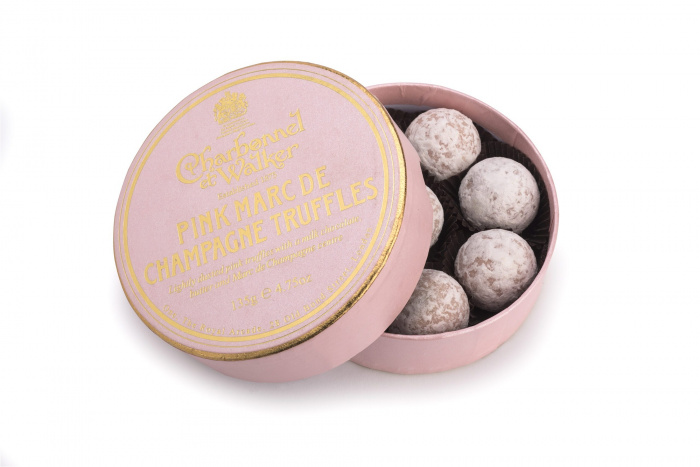 Chocolates | Easter | Mother's Day | Pink Marc de Champagne Chocolate Truffles