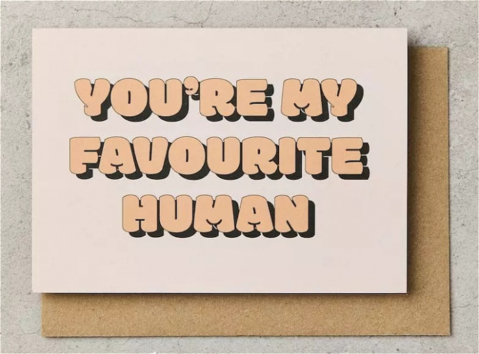 Greeting Cards | You're My Favorite Human Card