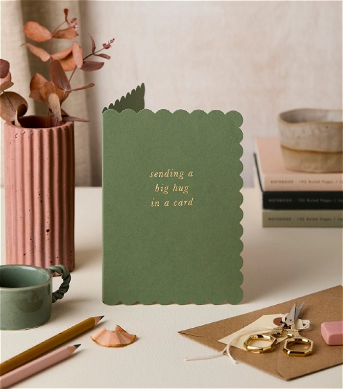 Greeting Cards | Green, Sending a Big Hug Card