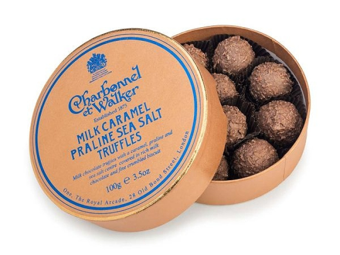 Chocolates | Milk Sea Salt Caramel Praline Chocolate Truffles