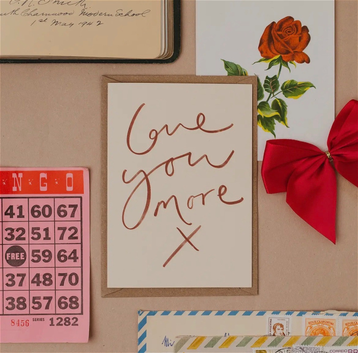 Valentine’s Day Accessories | Love You More X Card
