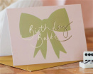 Greeting Cards | Birthday Babe Green Bow Card