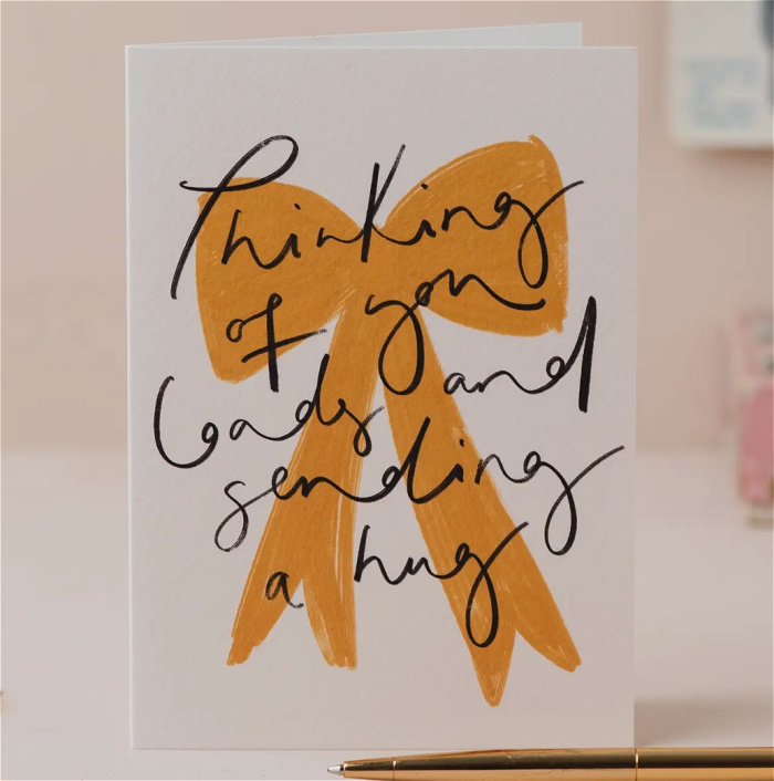 Greeting Cards | Thinking Of You Bow Card