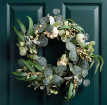 Autumnal Home Decor | Green Pumpkin Wreath