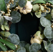 Autumnal Home Decor | Green Pumpkin Wreath