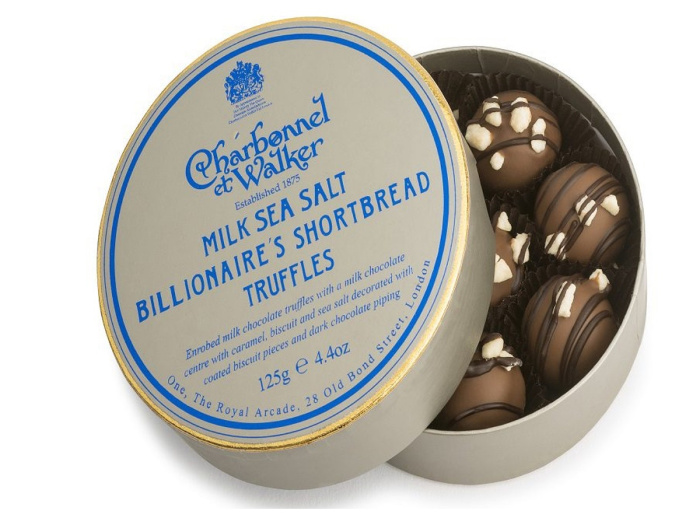 Chocolates | Milk Sea Salt Billionaires Shortbread Truffles