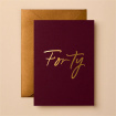 Greeting Cards | Forty Card