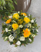 Funeral Tributes | Wreaths & Posies | Yellow & white posy