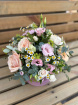 Arrangements | Hat box arrangement in pastels