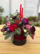 Festive florals | 𝐃𝐨𝐮𝐛𝐥𝐞 𝐜𝐚𝐧𝐝𝐥𝐞 𝐡𝐚𝐭 𝐛𝐨𝐱 𝐚𝐫𝐫𝐚𝐧𝐠𝐞𝐦𝐞𝐧𝐭