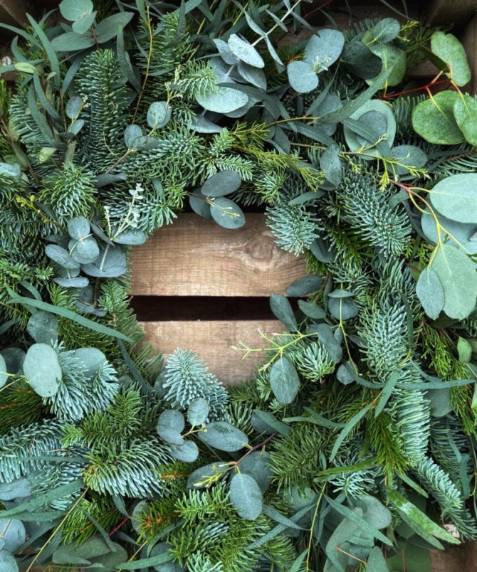 Christmas Wreaths | Eucalyptus Spruce Wreath