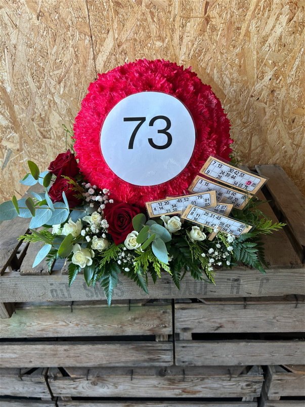 Bespoke Tributes | Funeral flowers | Bingo Ball