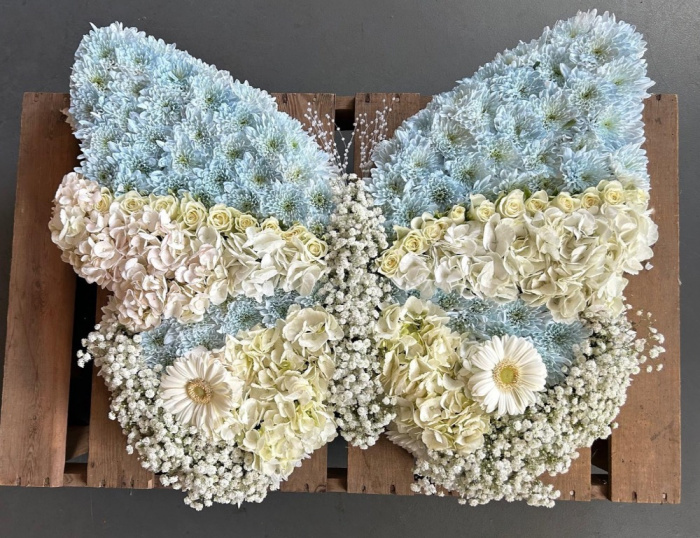 Bespoke Tributes | Funeral flowers | Butterfly