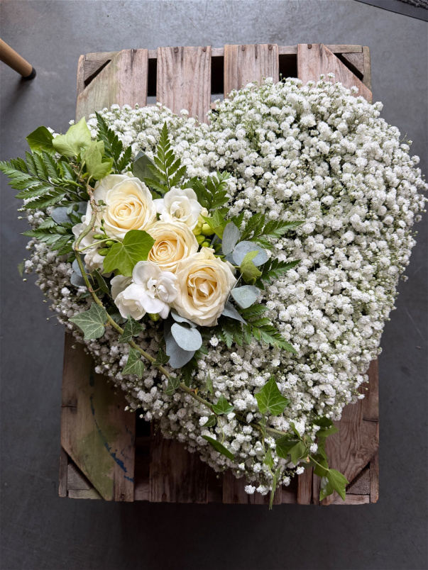 Funeral flowers | Hearts | All my love