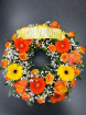 Funeral flowers | Wreaths | Wreath - orange & yellow