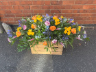 Casket Sprays | Funeral flowers | Colourful Casket