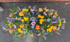 Casket Sprays | Funeral flowers | Colourful Casket