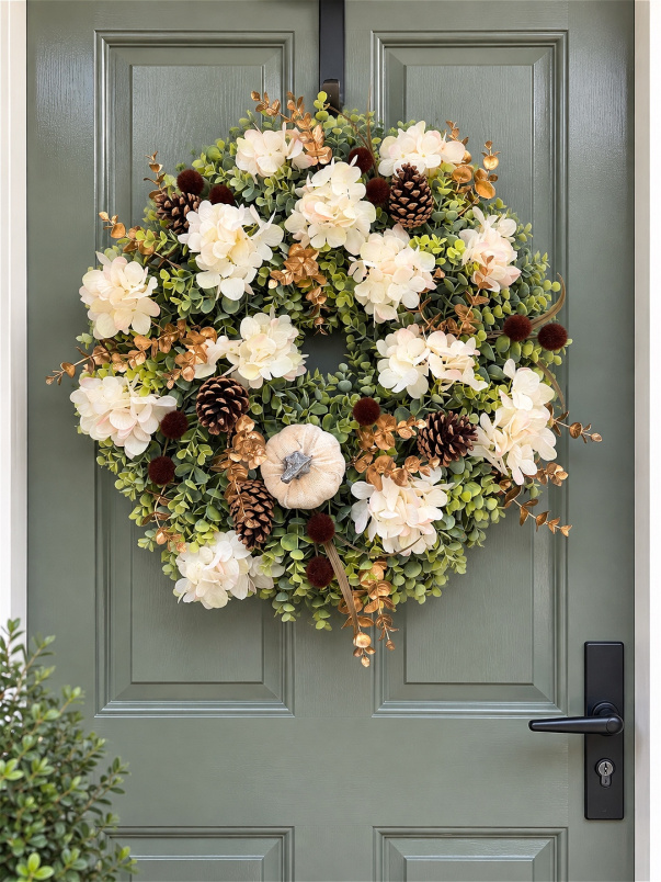Autumn Wreaths | Cream & Brown Autumn Wreaths
