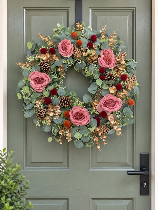 Autumn Wreaths | Dusky pink Wreath