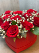 Arrangements | Bouquets | Gifts | Valentines Day  | Rose heart hatbox