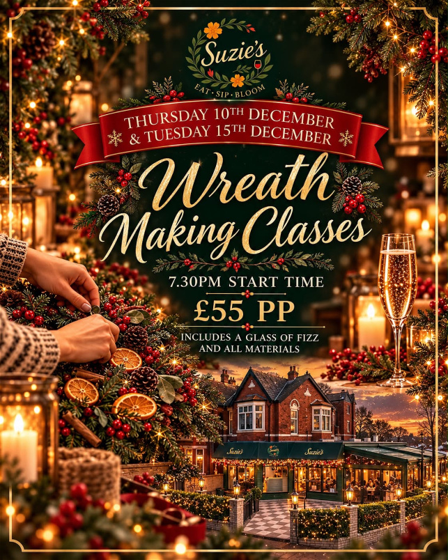 Christmas Time | Wreath Making Class at Suzies in Churchtown