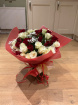 Bouquets | Red & White Rose Bouquet
