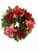 Funerals | Wreath Red lilies and Roses