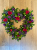 Funerals | Red, Purple and Lime Heart