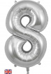 Balloons | Number balloons-silver