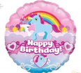 Balloons | Happy Birthday- Unicorn rainbow 18”