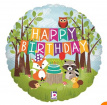 Balloons | Happy Birthday- woodland 18”