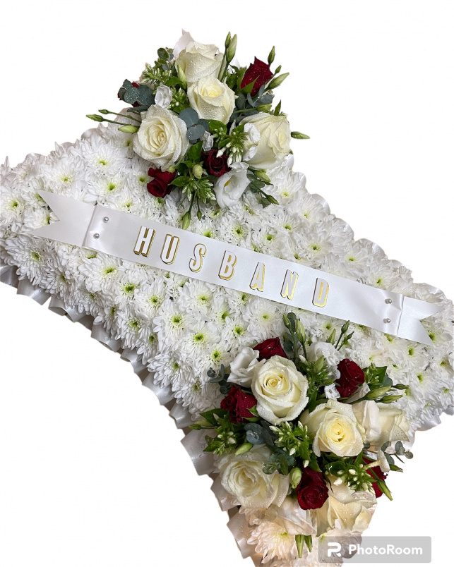 Funeral flowers  | PERSONALISED PILLOW TRIBUTE