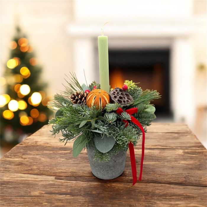 Christmas | FESTIVE CANDLE ARRANGEMENT