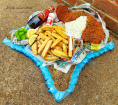 Bespoke funeral tributes  | Fish and chips tribute