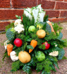 Traditional funeral tributes | Saucer posy - vegetables