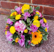 Traditional funeral tributes | Saucer posy - flowers