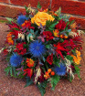 Traditional funeral tributes | Saucer posy - flowers