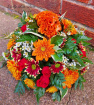 Traditional funeral tributes | Saucer posy - flowers