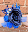 Prom corsages | Navy rose wrist corsage