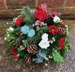 Christmas | Fresh flower saucer posy