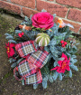 Christmas | Robin saucer posy