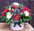 Christmas | Festive hat box arrangement