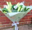 Christmas | Festive all lily hand-tied bouquet