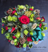 Christmas | Deluxe festive saucer posy