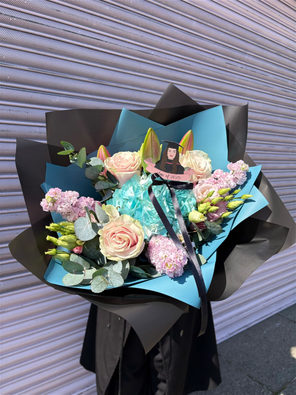 Graduation | Graduation Bouquet Pink & Blue
