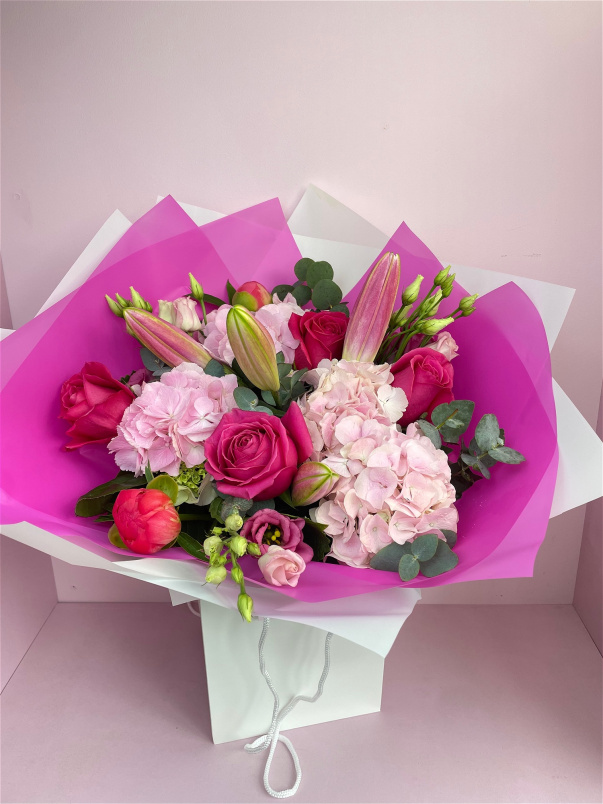 Bouquets | Hot Pink Florist Choice Bouquet