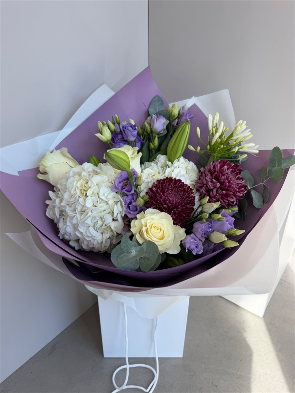 Bouquets | Purple, lilac & white Florist Choice Bouquet