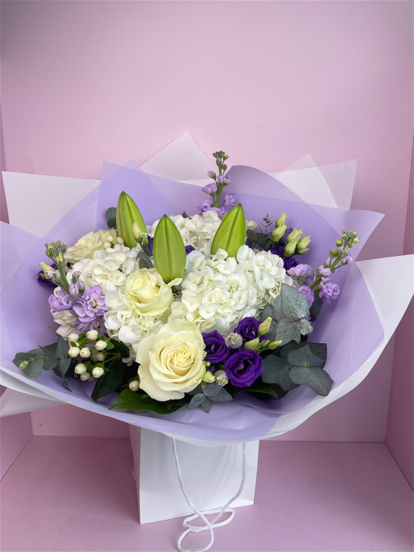 Bouquets | Purple, lilac & white Florist Choice Bouquet
